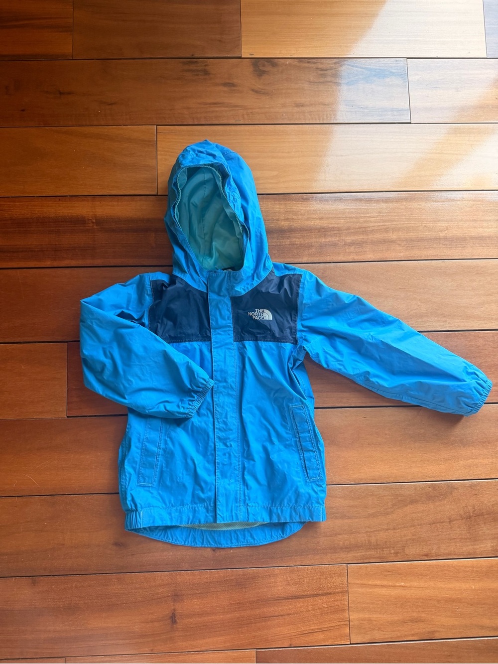The North Face Kids Blue Hooded Raincoat
